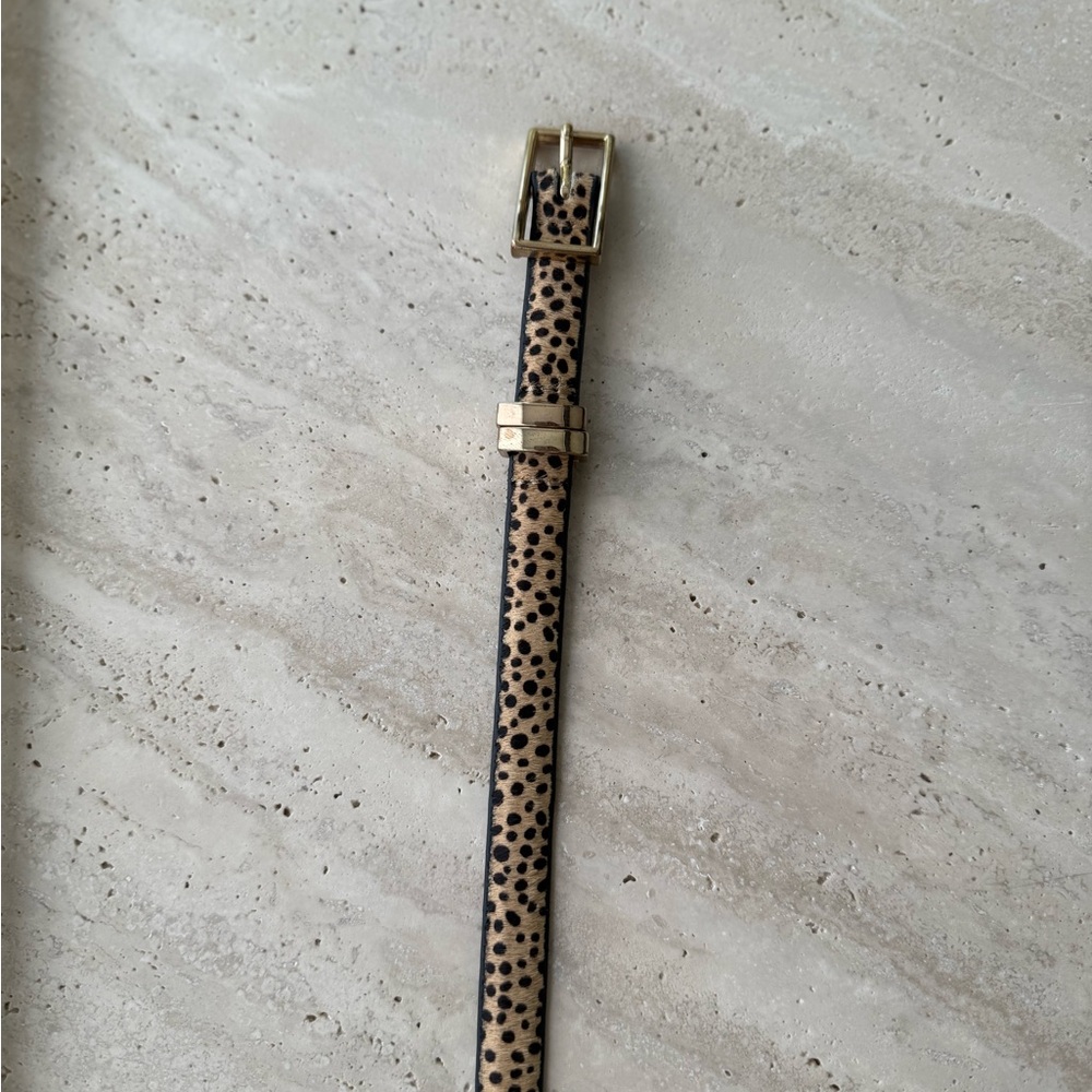 Banana Republic pony hair cheetah belt NWOT